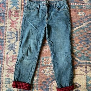 Eddie Bauer Flannel Lined Jeans